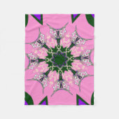 Mooie baby roze paarse schaduwmotief fleece deken (Voorkant)