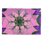 Mooie baby roze paarse schaduwmotief kussensloop (Achterkant-Links)