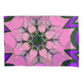 Mooie baby roze paarse schaduwmotief kussensloop (Voorkant-Links)