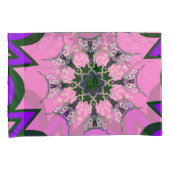 Mooie baby roze paarse schaduwmotief kussensloop (Voorkant-Rechts)