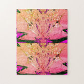 Mooie baby roze paarse schaduwmotief legpuzzel (Verticaal)