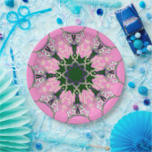 Mooie baby roze paarse schaduwmotief papieren bordje (Feest)