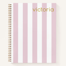 Mooie baby roze verticale strepen gepersonaliseerd