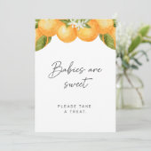Mooie baby shower baby's zijn lief kaart (Staand voorkant)
