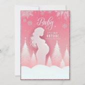 Mooie Baby shower Uitnodiging Aankondigingskaart (Voorkant)