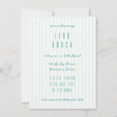 Mooie Baby shower uitnodiging Sjabloon (Achterkant)