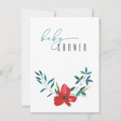 Mooie Baby shower uitnodiging Sjabloon (Voorkant)