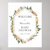 Mooie Baby Shower Welkom Bord Poster (Voorkant)