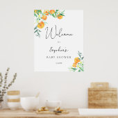 Mooie baby shower welkom poster (Keuken)