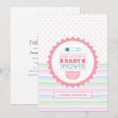 Mooie baby showers kaart (Voorkant / Achterkant)