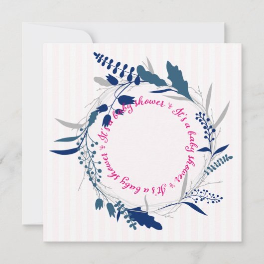 Mooie Baby showers uitnodigings Sjabloon (Voorkant)