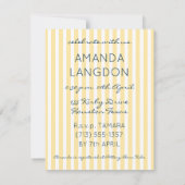 Mooie Baby showers uitnodigings Sjabloon Kaart (Achterkant)