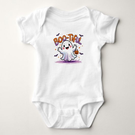 Mooie baby spook Halloween outfit Romper (Voorkant)