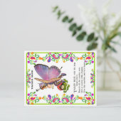 Mooie baby vlinder afbeeldingen  briefkaart (Staand voorkant)