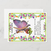 Mooie baby vlinder afbeeldingen  briefkaart (Voorkant / Achterkant)