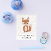 Mooie baby vos flyer (Enkel)
