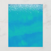 Mooie Baby Zeemeerminningsuitnodiging (Achterkant)