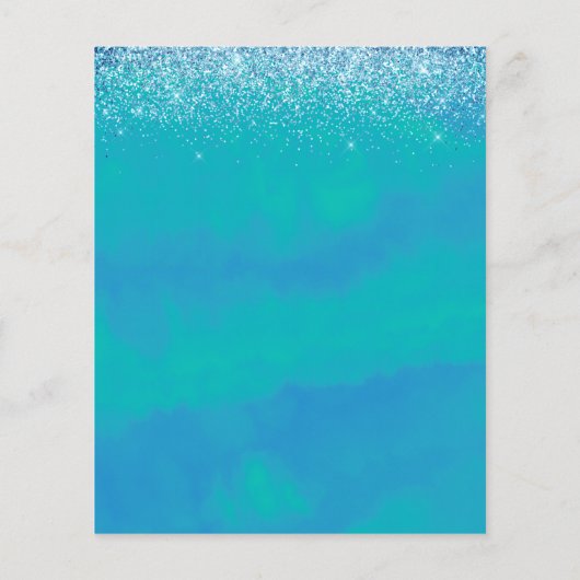 Mooie Baby Zeemeerminningsuitnodiging (Achterkant)