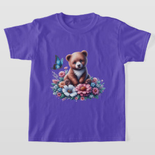 Mooie babybeerbos bosdieren t-shirt