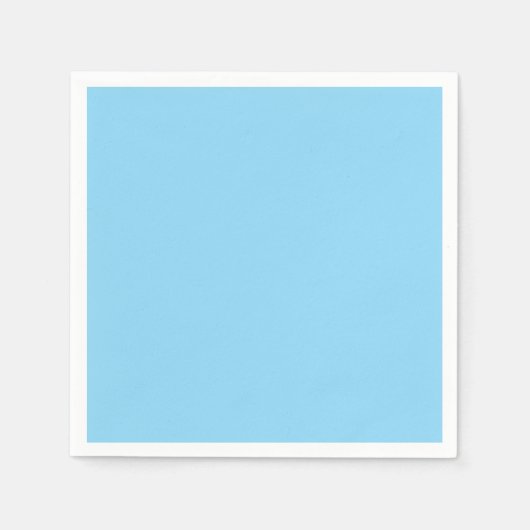Mooie babyblauwe effen servetten (Voorkant)
