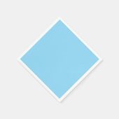 Mooie babyblauwe effen servetten (Hoek)