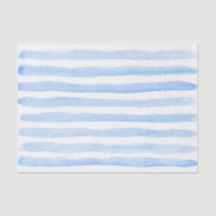 Mooie babyblauwe en witte waterverf gestreepte