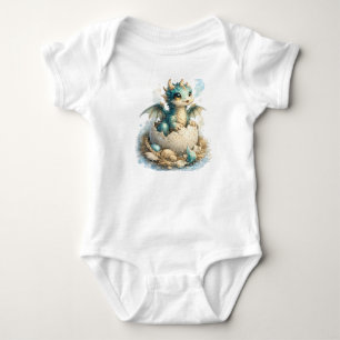 Mooie Babydraak Uitbroedend Fantasie Babyrompertje Romper