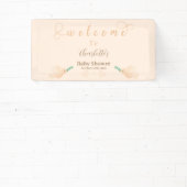 Mooie babyduif babyshower banner (Insitu)