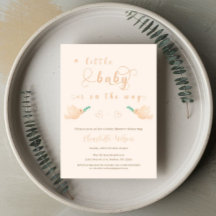 Mooie babyduif babyshower uitnodiging