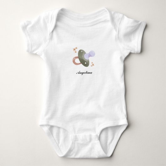 Mooie babyfopspeen romper (Voorkant)