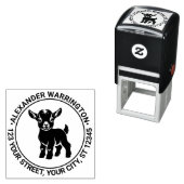 Mooie babygeit staand #1 naam retouradres  zelfinktende stempel (In situ)