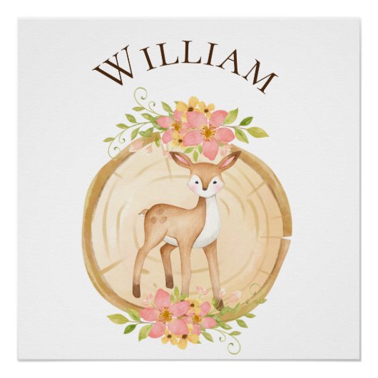 Mooie babyherten bos naam perfect poster (Voorkant)