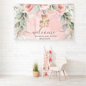 Mooie babyherten roze rozen spandoek (Insitu)