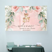 Mooie babyherten roze rozen spandoek (Beurs)