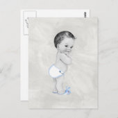 Mooie  babyjongen briefkaart (Voorkant / Achterkant)