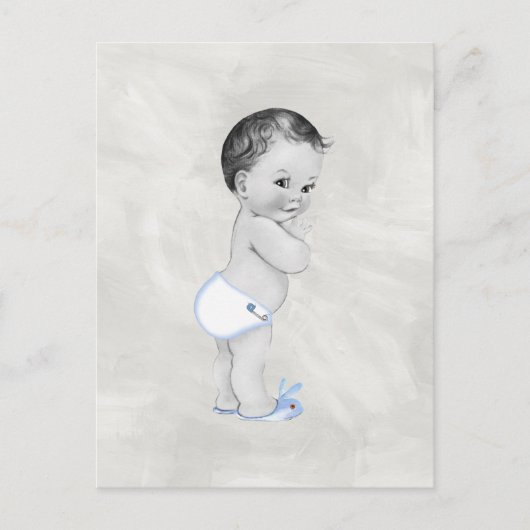Mooie  babyjongen briefkaart (Voorkant)