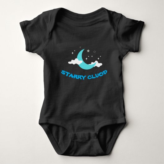 Mooie babykleren romper zwart (Voorkant)