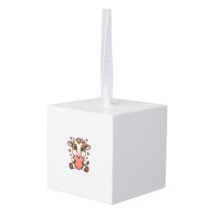 Mooie babykoe met hart vintage gravure shirt decoratie