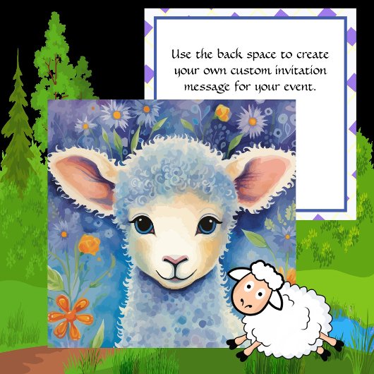 Mooie Babylammetje Kaart