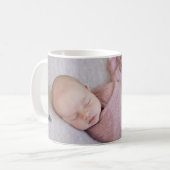 Mooie babymeisjes Foto Newborn Sweet Gift Koffiemok (Voorkant links)