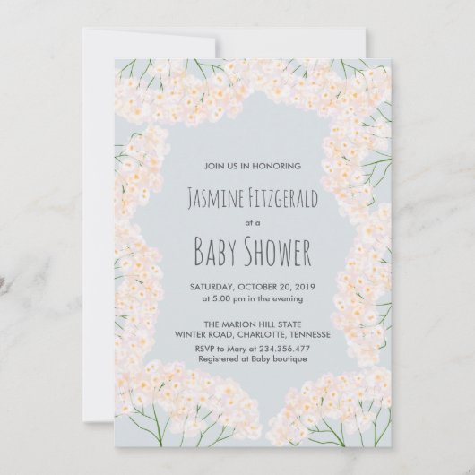 Mooie baby's Baby shower van de grote flora Kaart (Voorkant)