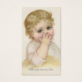 Mooie Baby's Kiss  Illustratie Visitekaartje (Voorkant)