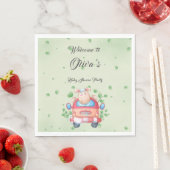 Mooie babyschaap babyshower papier servet (Insitu)
