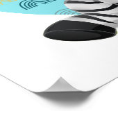 Mooie babyschapkunst, naam en boodschap van het ki poster (Hoek)