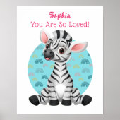 Mooie babyschapkunst, naam en boodschap van het ki poster (Voorkant)