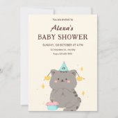 Mooie babyshower kaart (Voorkant)