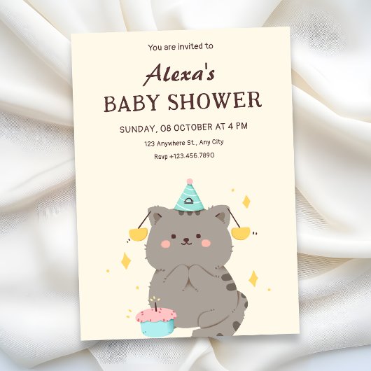Mooie babyshower kaart