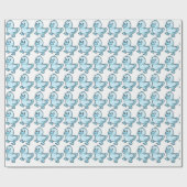 Mooie babyshower-verpakkings papier (Vlak)