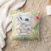Mooie babysierdecoratie met olifant kussen (Deken)