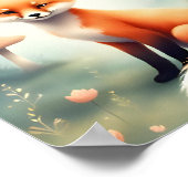 Mooie babyslierbosmuurprint voor de babykamer poster (Hoek)